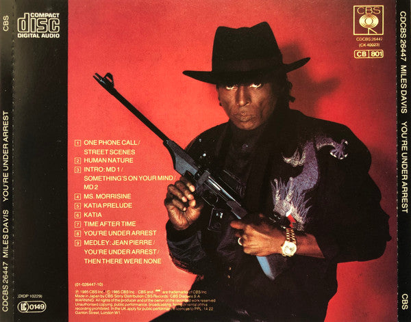 Miles Davis : You're Under Arrest (CD, Album, RE, RP)