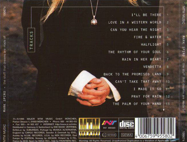 Mark Spiro : The Stuff That Dreams Are Made Of (CD, Album)