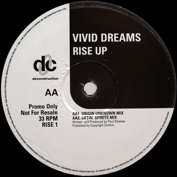 Vivid Dreams : Rise Up (12", Promo)