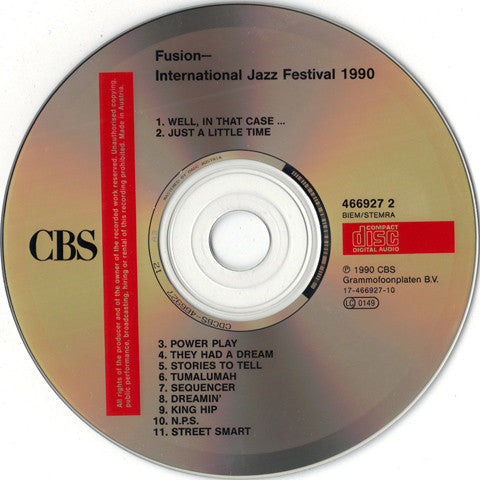 Various : Fusion - Drum International Jazz Festival Amsterdam 1990 (CD, Comp)