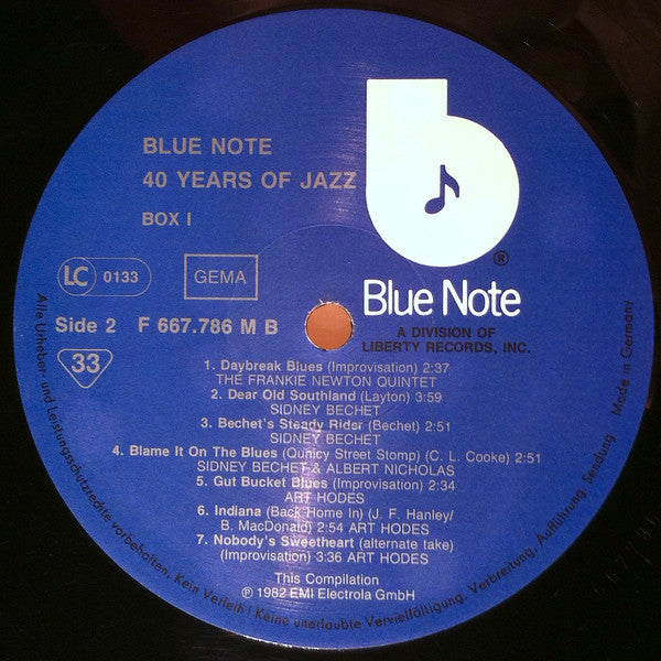 Various : 40 Years Of Jazz - The Best Of Blue Note - Box 1 (4xLP, Comp + Box)