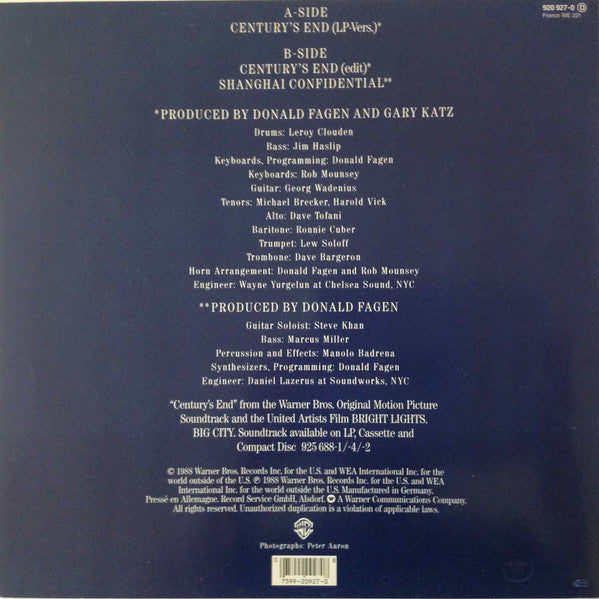 Donald Fagen : Century's End (12", Maxi)