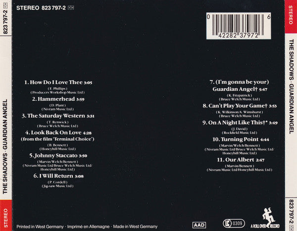 The Shadows : Guardian Angel (CD, Album)