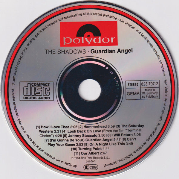 The Shadows : Guardian Angel (CD, Album)
