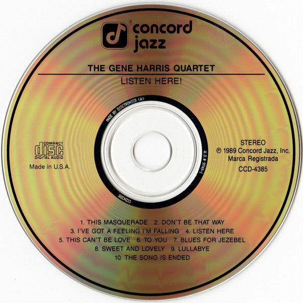 The Gene Harris Quartet : Listen Here! (CD, Album)