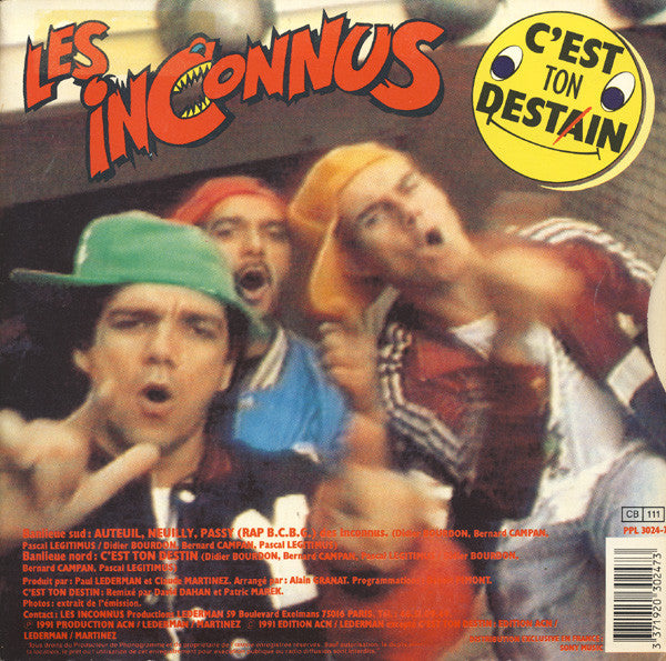Les Inconnus : Auteuil Neuilly Passy (Rap B.C.B.G.) (7", Single)