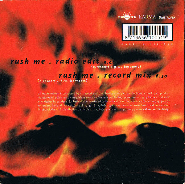 Carlos : Rush Me (CD, Single)