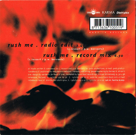 Carlos : Rush Me (CD, Single)