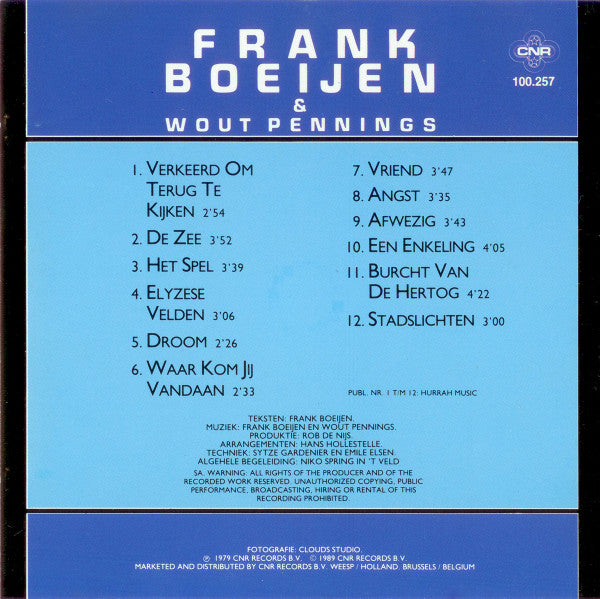 Frank Boeijen & Wout Pennings : Frank Boeijen & Wout Pennings (CD, Album, RE)