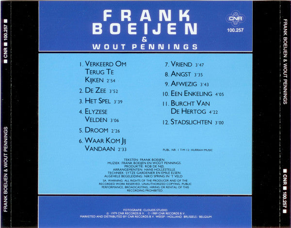 Frank Boeijen & Wout Pennings : Frank Boeijen & Wout Pennings (CD, Album, RE)