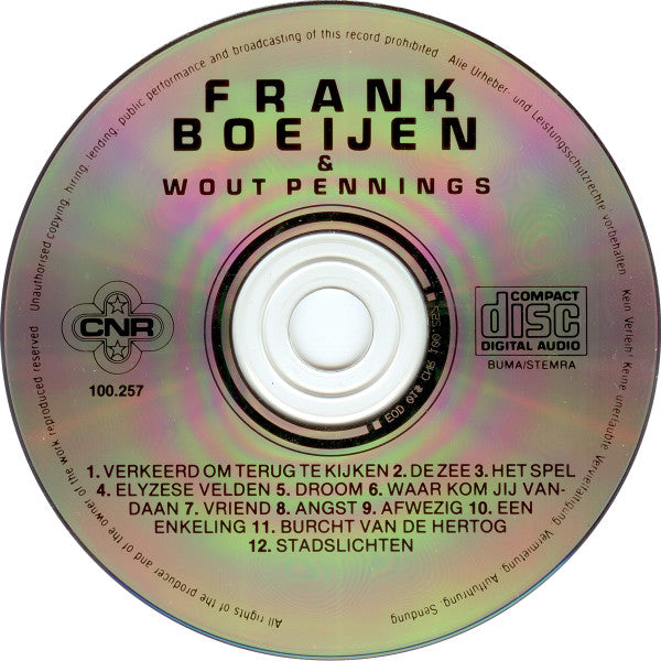 Frank Boeijen & Wout Pennings : Frank Boeijen & Wout Pennings (CD, Album, RE)
