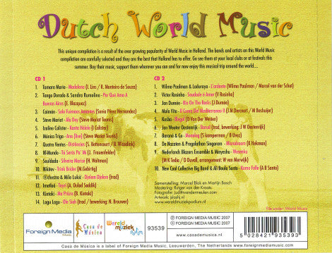 Various : Dutch World Music Vol. 1 (2xCD, Album, Comp)