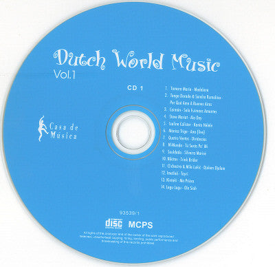 Various : Dutch World Music Vol. 1 (2xCD, Album, Comp)