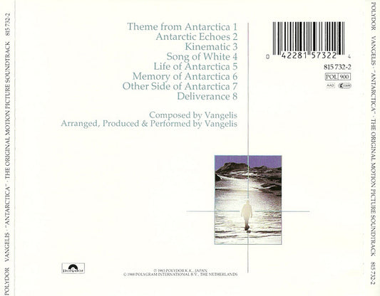 Vangelis : Antarctica (Music From Koreyoshi Kurahara's Film) = 南極物語 (CD, Album, RE, PMD)