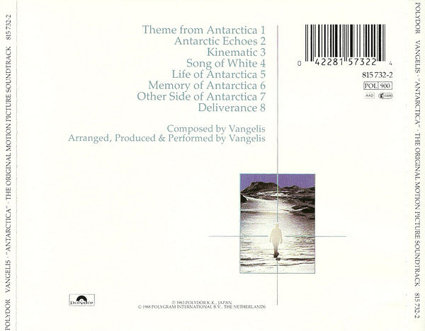 Vangelis : Antarctica (Music From Koreyoshi Kurahara's Film) = 南極物語 (CD, Album, RE, PMD)