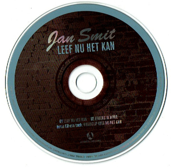 Jan Smit : Leef Nu Het Kan (CD, Single, Enh)
