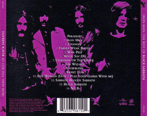 Black Sabbath : Iron Man: The Best Of Black Sabbath (CD, Comp, RE, EDC)