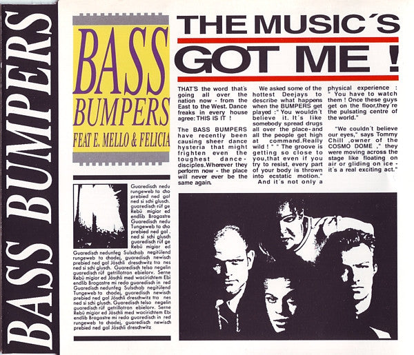Bass Bumpers Feat E-Mello & Felicia Uwaje : The Music's Got Me (CD, Maxi)