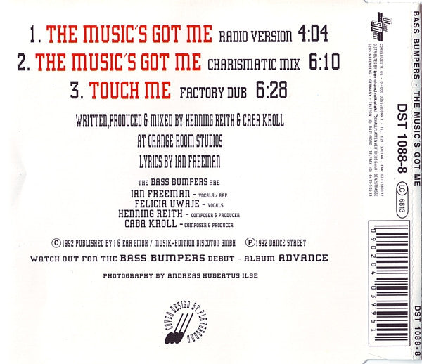 Bass Bumpers Feat E-Mello & Felicia Uwaje : The Music's Got Me (CD, Maxi)