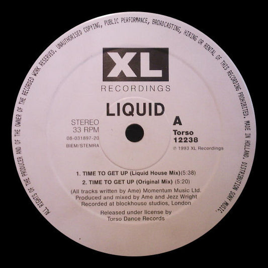 Liquid : Time To Get Up (12")