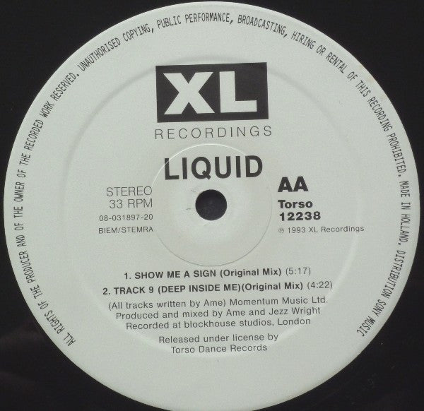 Liquid : Time To Get Up (12")