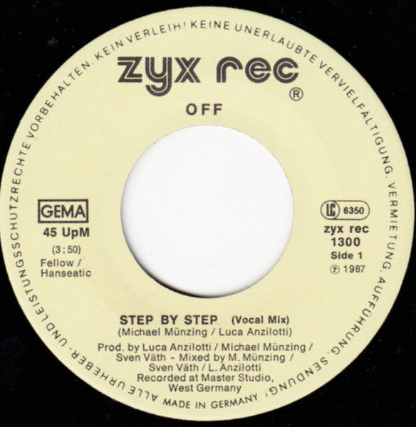 Off : Step By Step (7", Single)