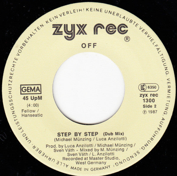 Off : Step By Step (7", Single)