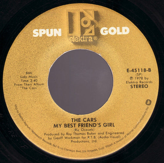 The Cars : Let's Go / My Best Friend's Girl (7", Single)