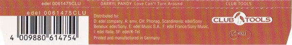 Darryl Pandy : Love Can't Turn Around (New Remixes) (CD, Maxi)