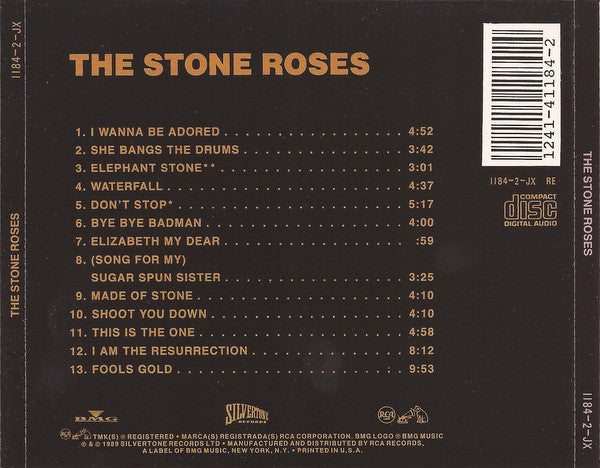 The Stone Roses : The Stone Roses (CD, Album, RE)