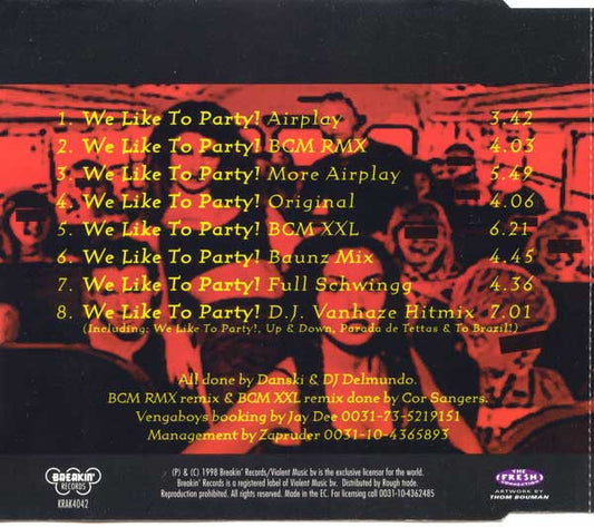 Vengaboys : We Like To Party! (The Vengabus) (CD, Maxi)