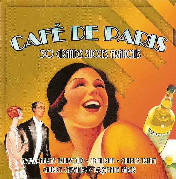 Various : Café De Paris (50 Grands Succès Français) (2xCD, Comp)