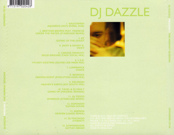 DJ Dazzle : Freedom 3: The Norway Sessions (CD, Comp, Mixed)