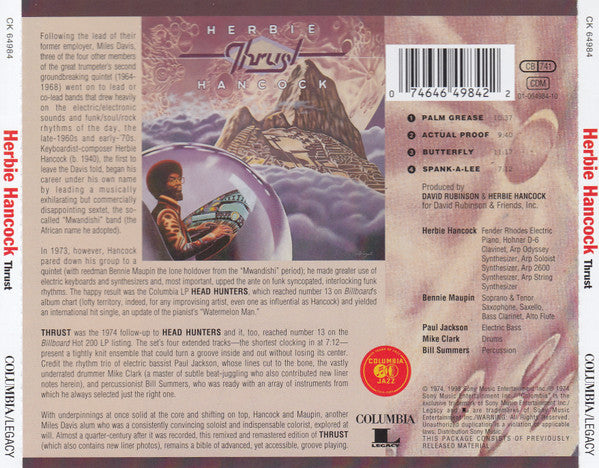 Herbie Hancock : Thrust (CD, Album, RE, RM, RP)