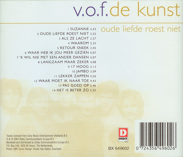 VOF De Kunst : Oude Liefde Roest Niet (CD, Comp)