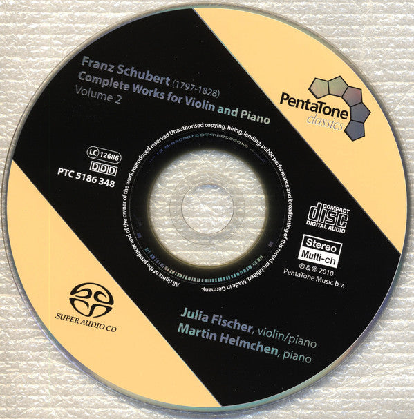 Franz Schubert - Julia Fischer (4), Martin Helmchen : Complete Works For Violin And Piano, Volume 2 (SACD, Hybrid, Multichannel, Album)