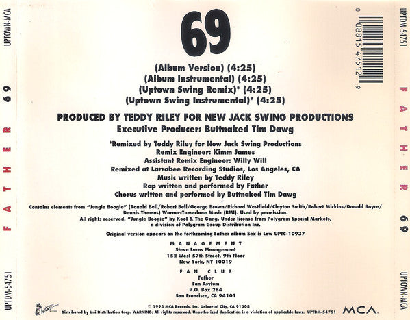 Father MC : 69 (CD, Maxi)