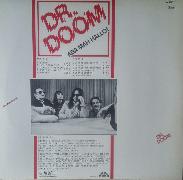 Dr. Doom (7) : Aba Mah Hallo! (LP, Album)