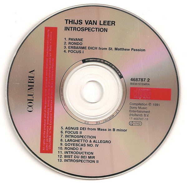Thijs van Leer : Introspection (CD, Album, RE)