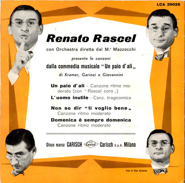Renato Rascel : Un Paio D'Ali (7", EP)