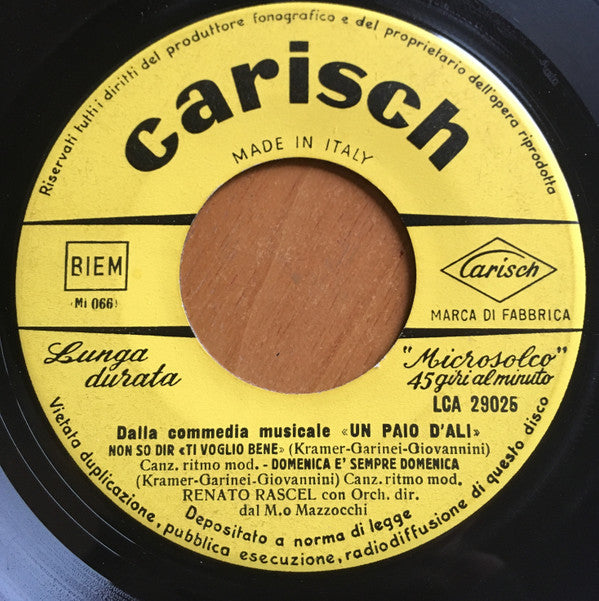 Renato Rascel : Un Paio D'Ali (7", EP)
