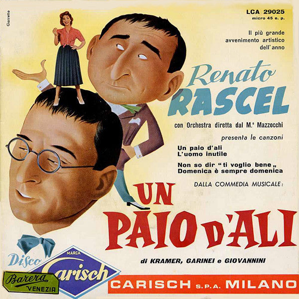 Renato Rascel : Un Paio D'Ali (7", EP)