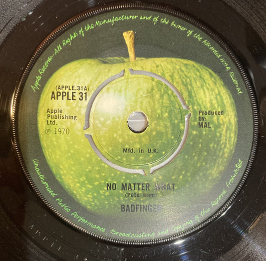 Badfinger : No Matter What (7", Single, Pus)