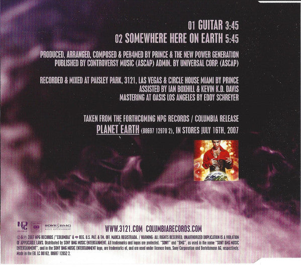Prince : Guitar (CD, Single)