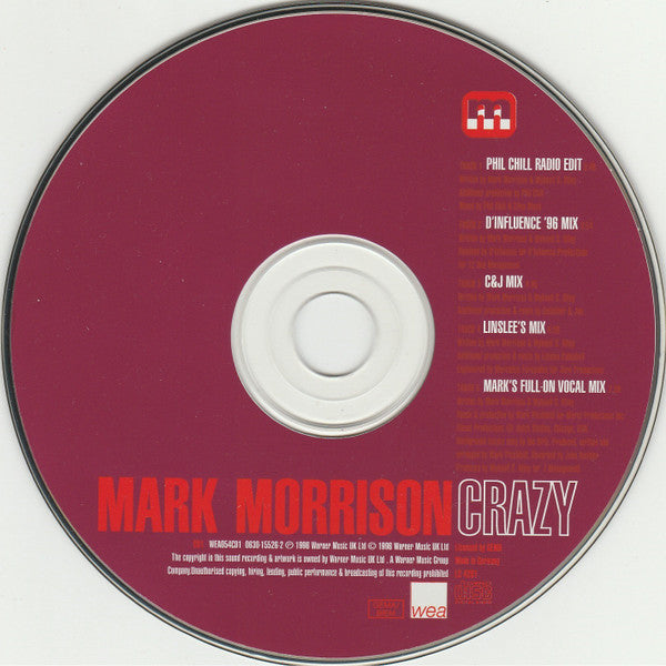 Mark Morrison : Crazy (CD, Single, CD1)