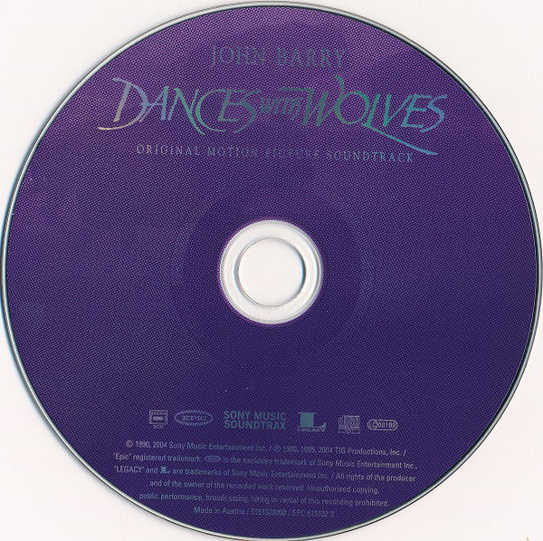 John Barry : Dances With Wolves (Original Motion Picture Soundtrack) (HDCD, Album, RE)