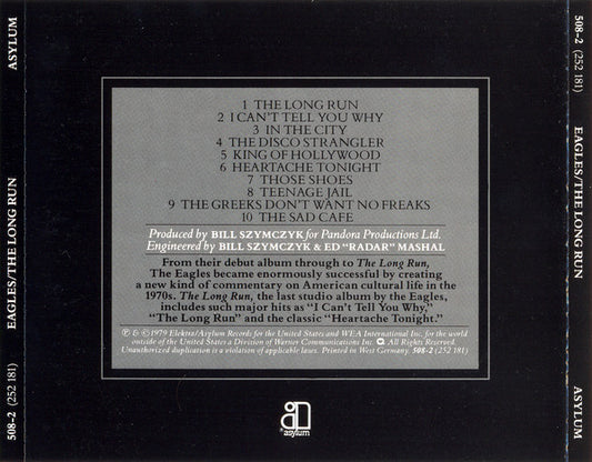 Eagles : The Long Run (CD, Album, RE, Tar)