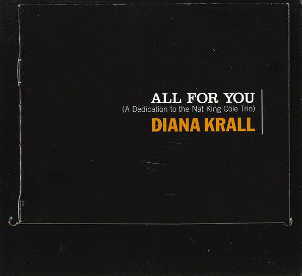 Diana Krall : All For You (A Dedication To The Nat King Cole Trio) (CD, Album)