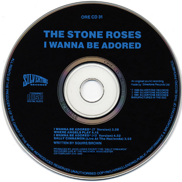 The Stone Roses : I Wanna Be Adored (CD, Single)