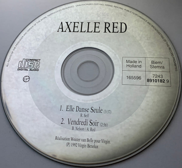 Axelle Red : Elle Danse Seule (CD, Single, Car)